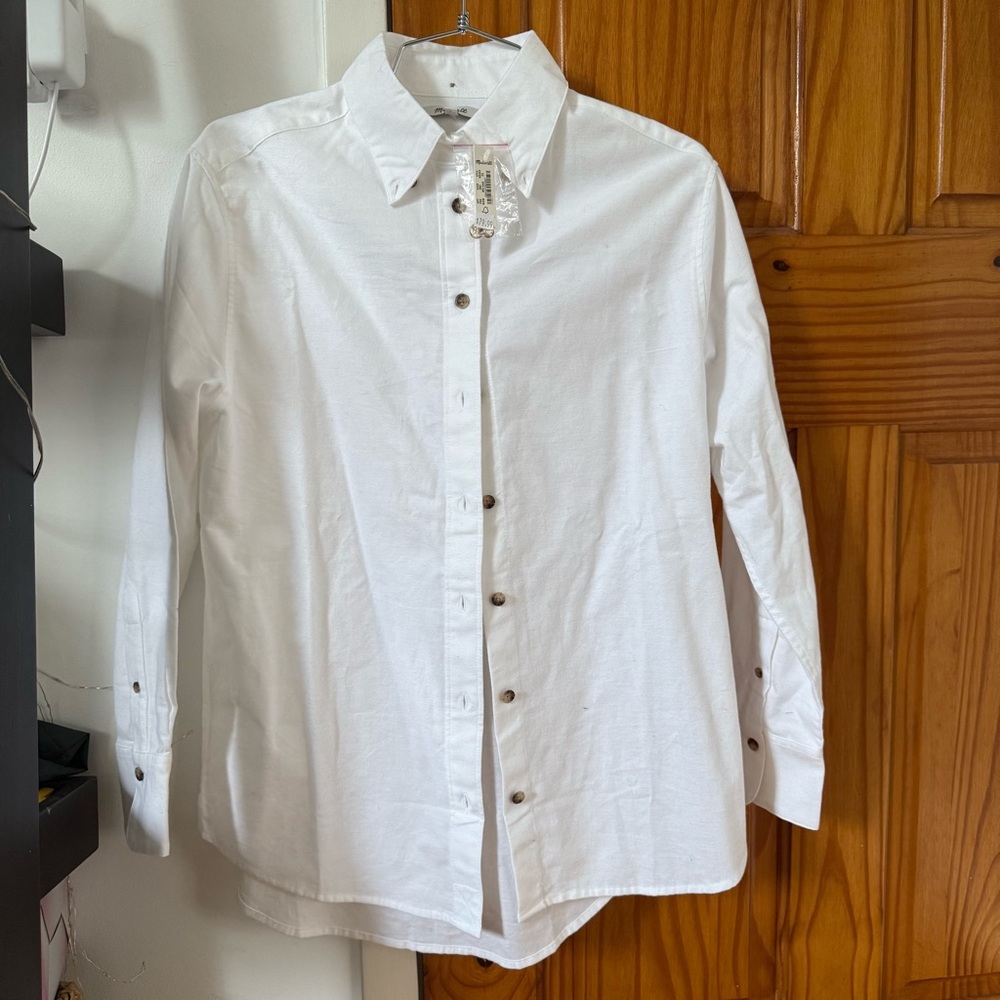 Madewell White Button Down shirt